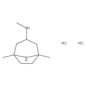 N,1,5-Trimethyl-8-azabicyclo[3.2.1]octan-3-amine dihydrochloride结构式