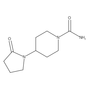 4-(2-Oxopyrrolidin-1-yl)piperidine-1-carboxamide Structure