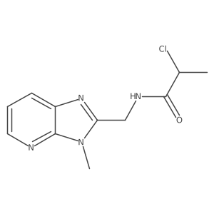 2-Chloro-N-[(3-methylimidazo[4,5-b]pyridin-2-yl)methyl]propanamide Structure