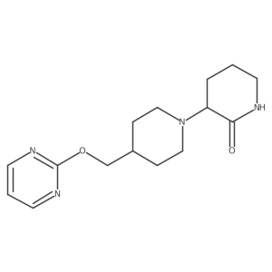 3-[4-(Pyrimidin-2-yloxymethyl)piperidin-1-yl]piperidin-2-one结构式