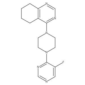 4-[4-(5-Fluoropyrimidin-4-yl)piperazin-1-yl]-5,6,7,8-tetrahydroquinazoline结构式