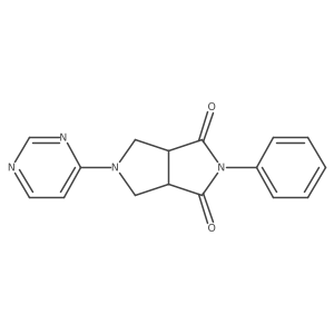 2-Phenyl-5-(pyrimidin-4-yl)-octahydropyrrolo[3,4-c]pyrrole-1,3-dione Structure