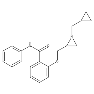 2-[[1-(Cyclopropylmethyl)aziridin-2-yl]methoxy]-N-phenylbenzamide Structure