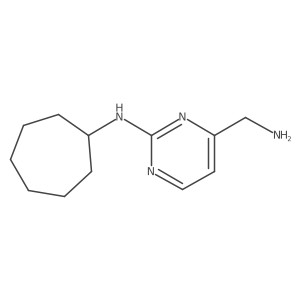 4-(aminomethyl)-N-cycloheptylpyrimidin-2-amine Structure