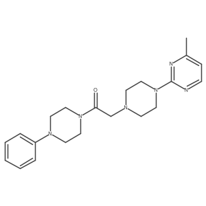 2-[4-(4-Methylpyrimidin-2-yl)piperazin-1-yl]-1-(4-phenylpiperazin-1-yl)ethan-1-one Structure