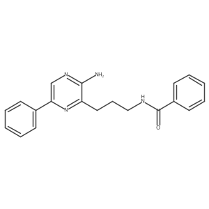 N-[3-(3-Amino-6-phenyl-2-pyrazinyl)propyl]benzamide结构式