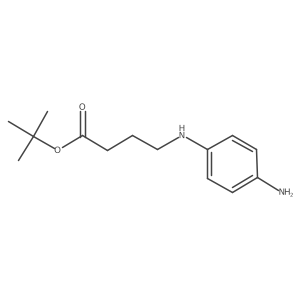 Tert-butyl 4-[(4-aminophenyl)amino]butanoate Structure