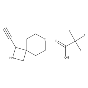 1-Ethynyl-7-oxa-2-azaspiro[3.5]nonane,trifluoroaceticacid Structure