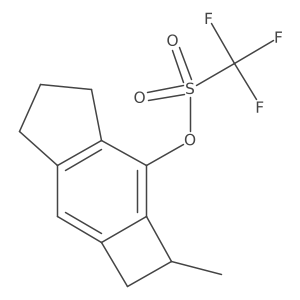 2-Methyl-2,4,5,6-tetrahydro-1H-cyclobuta[f]inden-3-yl trifluoromethanesulfonate Structure