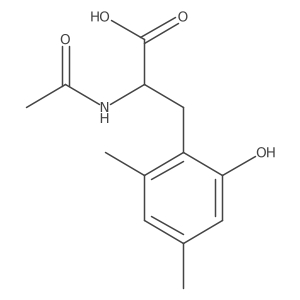 2-Acetamido-3-(2-hydroxy-4,6-dimethylphenyl)propanoic acid结构式