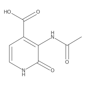 3-Acetamido-2-hydroxypyridine-4-carboxylic acid结构式