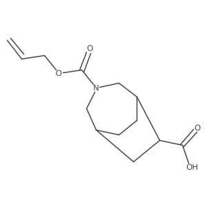 3-[(Prop-2-en-1-yloxy)carbonyl]-3-azabicyclo[3.2.2]nonane-6-carboxylic acid Structure