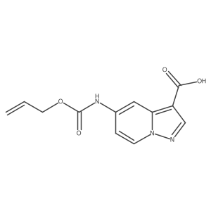 5-{[(Prop-2-en-1-yloxy)carbonyl]amino}pyrazolo[1,5-a]pyridine-3-carboxylic acid结构式