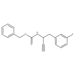 benzyl N-[1-(3-fluorophenyl)but-3-yn-2-yl]carbamate Structure