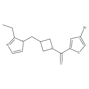 1-{[1-(4-bromothiophene-2-carbonyl)azetidin-3-yl]methyl}-2-ethyl-1H-imidazole Structure