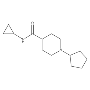 1-cyclopentyl-N-cyclopropylpiperidine-4-carboxamide Structure