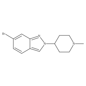 6-Bromo-2-(1-methyl-4-piperidinyl)-2H-indazole Structure