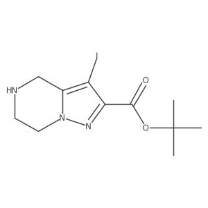 tert-butyl 3-iodo-4H,5H,6H,7H-pyrazolo[1,5-a]pyrazine-2-carboxylate Structure
