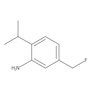5-(Fluoromethyl)-2-(propan-2-yl)aniline结构式