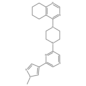 4-{4-[6-(1-methyl-1H-pyrazol-4-yl)pyrazin-2-yl]piperazin-1-yl}-5,6,7,8-tetrahydroquinazoline Structure