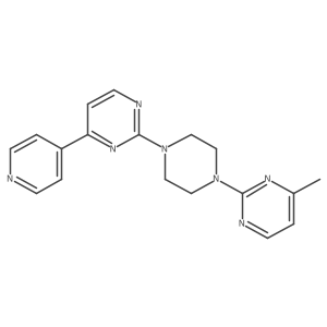 2-[4-(4-Methylpyrimidin-2-yl)piperazin-1-yl]-4-(pyridin-4-yl)pyrimidine结构式