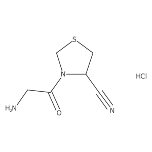 (R)-3-glycylthiazolidine-4-carbonitrile hydrochloride Structure