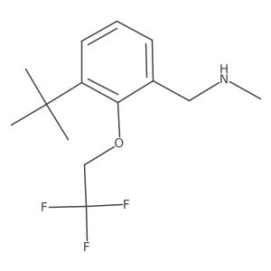 1-(3-(tert-Butyl)-2-(2,2,2-trifluoroethoxy)phenyl)-N-methylmethanamine结构式