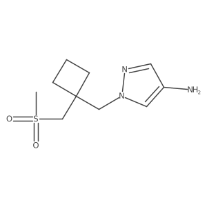 1-((1-((Methylsulfonyl)methyl)cyclobutyl)methyl)-1H-pyrazol-4-amine结构式
