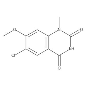 6-Chloro-4-hydroxy-7-methoxy-1-methylquinazolin-2(1H)-one结构式