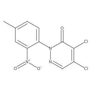 4,5-Dichloro-2-(4-methyl-2-nitrophenyl)-3(2H)-pyridazinone结构式