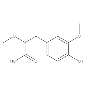 3-(4-Hydroxy-3-methoxy-phenyl)-2-methoxy-propionic acid Structure