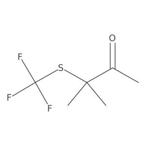 2-Methyl-2-(trifluoromethylthio)butan-3-one Structure