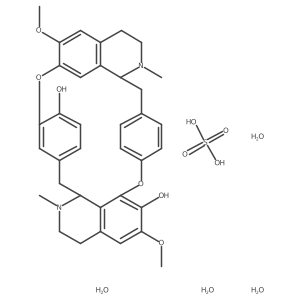Chondrocurine sulfate tetrahydrate Structure