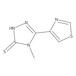 4-Methyl-5-(1,3-thiazol-4-YL)-4H-1,2,4-triazole-3-thiol Structure