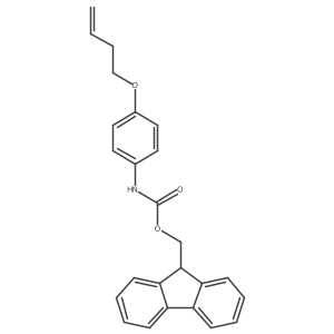 Carbamic acid, [4-(3-butenyloxy)phenyl]-, 9H-fluoren-9-ylmethyl ester Structure