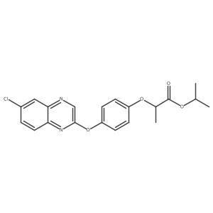 1-Methylethyl 2-[4-[(6-chloro-2-quinoxalinyl)oxy]phenoxy]propanoate结构式