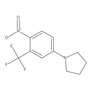 1-(4-Nitro-3-trifluoromethylphenyl)pyrrolidine Structure