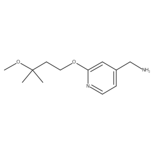 (2-(3-Methoxy-3-methylbutoxy)pyridin-4-yl)methanamine Structure