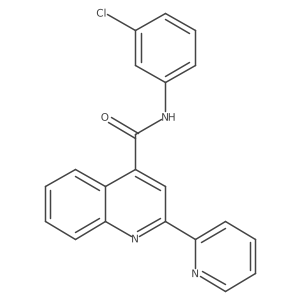 N-(3-chlorophenyl)-2-(pyridin-2-yl)quinoline-4-carboxamide Structure