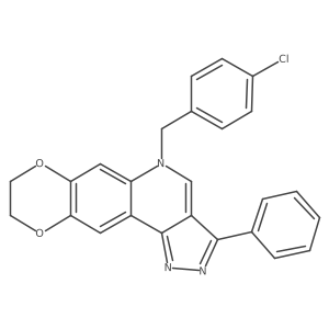 17-[(4-Chlorophenyl)methyl]-14-phenyl-4,7-dioxa-12,13,17-triazatetracyclo[8.7.0.0^{3,8}.0^{11,15}]heptadeca-1,3(8),9,11,13,15-hexaene结构式