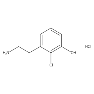 3-(2-Aminoethyl)-2-chloro-phenol hydrochloride Structure