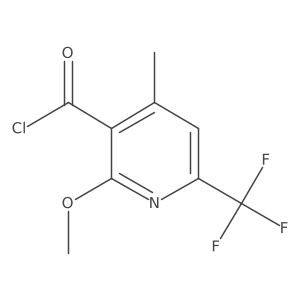 2-Methoxy-4-methyl-6-(trifluoromethyl)nicotinoyl chloride Structure