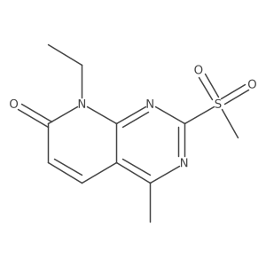 8-Ethyl-4-methyl-2-(methylsulfonyl)pyrido[2,3-d]pyrimidin-7(8h)-one Structure