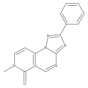 7-methyl-2-phenylpyrido[3,4-e][1,2,4]triazolo[1,5-a]pyrimidin-6(7H)-one结构式