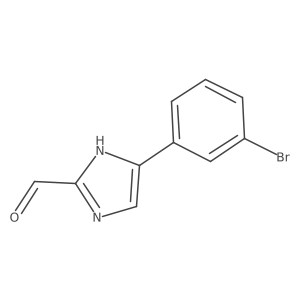 5-(3-bromophenyl)-1H-imidazole-2-carbaldehyde结构式