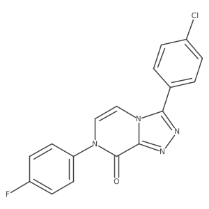 3-(4-chlorophenyl)-7-(4-fluorophenyl)-[1,2,4]triazolo[4,3-a]pyrazin-8(7H)-one Structure