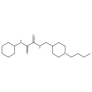 N1-cyclohexyl-N2-((1-(2-methoxyethyl)piperidin-4-yl)methyl)oxalamide结构式