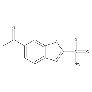 6-Acetylbenzo[b]thiophene-2-sulfonamide结构式