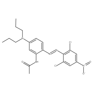 Acetamide, N-[2-[2-(2,6-dichloro-4-nitrophenyl)diazenyl]-5-(dipropylamino)phenyl]-结构式