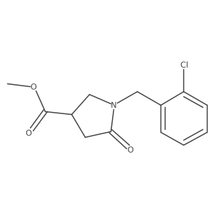 Methyl 1-[(2-chlorophenyl)methyl]-5-oxopyrrolidine-3-carboxylate Structure